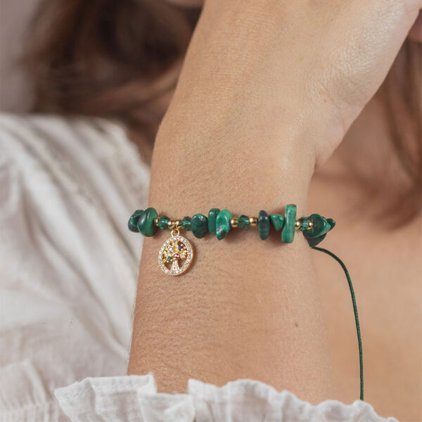 Pulsera Malaquita - Italia Saenz