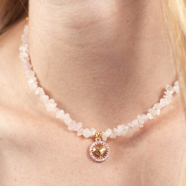 Choker Cuarzo Rosa - Italia Saenz