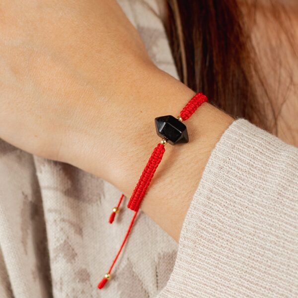 Pulsera Cuarzo Onix-Italia Saenz